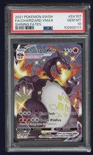 2021 POKEMON SWORD & SHIELD SHINING FATES #SV107 FULL ART/CHARIZARD VMAX PSA 10 picture