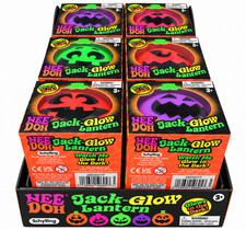 RARE NeeDoh Halloween Glow in Dark Jack-Glow Lantern Pumpkin Authentic Schylling picture