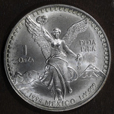 1994-Mo Mexico 1 oz SiIver Libertad Onza BU - .999 picture