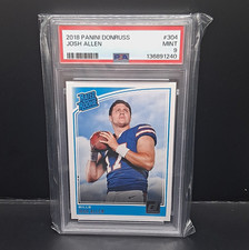 Panini 2018 Donruss Josh Allen Rated Rookie RC #304 PSA 9 Bills 136891240 picture
