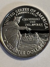 2021 S Washington Crossing the Delaware Quarter .999 Silver Proof 99.9% picture
