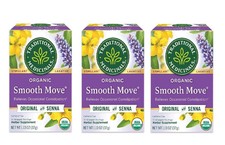 3 Pack Traditional Medicinals Organic Smooth Move Senna Laxative Herbal Tea Bags picture