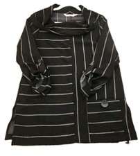 Soft Surroundings Womens Size M Moonlight Cowl Neck Top Roll Tab Sleeves picture