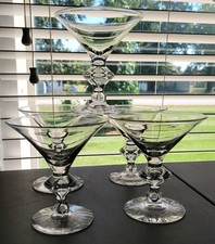 Steuben Vintage Crystal Pattern 7737 (5) Champagne Tall Sherbet Glasses  picture