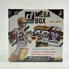 2016 Donruss Football MEGA BOX 7 Packs Plus 2 Bonus Packs New Sealed Rare HTF picture