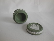 Wedgwood Sage Green Jasperware Pegasus Miniature Box picture