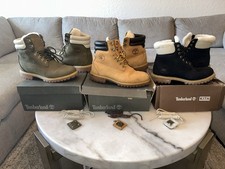 KITH/Ronnie Fieg x Timberland 3 PAIR COLLECTION - Wheat, Olive, Navy: Size 8.5/9 picture