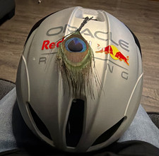 Red Bull Oracle Red Bull Racing Cycling Helmet Adjustable Fit Size L Silver picture