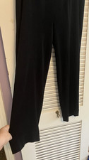 PM) MISOOK Black Lux Knit Pull On Career/Work/Office No Pockets Pants picture