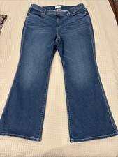 Lane Bryant High-Rise Curvy Fit Bootcut Jeans Medium Wash Stretch Plus Size 22 picture