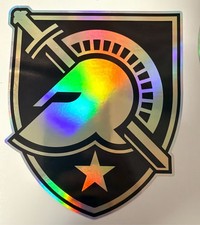 Army Black Knights Holographic Vinyl Decal Pick Your Size picture