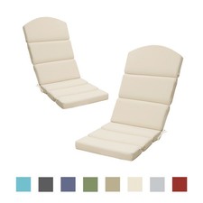 Aoodor 2PCS Patio Chair Cushion for Adirondack High Back with Tie Indoor Outdoor picture