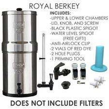 Royal Berkey 3.25 Gal Stainless Steel Housing Only - Open Box w/ Spigot picture