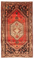 Vintage Hand-Knotted Area Rug 4'4