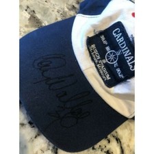 Kenny Wallace Hat Autographed St Louis Cardinals Cap Nascar Dirt Racing picture