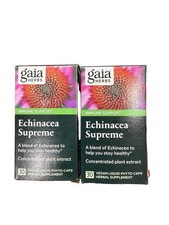 2x 9/26 READ Gaia Herbs Echinacea Supreme Liquid Phyto-Capsules, 30 Count picture