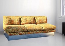 1972 Emelio PUCCI Fabric Thayer Coggin Sofa MCM Milo Baughman Larsen 60s 70s Vtg picture