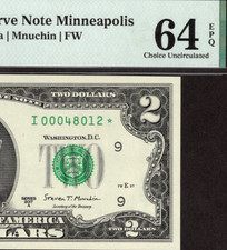 2017A $2 MINNEAPOLIS * STAR * ⭐️ FRN. PMG Choice Uncirculated 64 EPQ. Only 160K picture