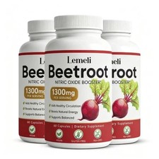 3 PACK Lemeli Beetroot -1300mg, Lemeli Beet Root Supplement 180 Capsules,US picture