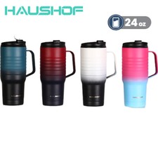 HAUSHOF 24oz Travel Mug Mullticolor Stainless Steel Vacuum Insulated with Handle picture