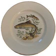 Vintage JWK Rosenthal Porcelain Brown Trout West Germany  10