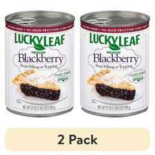 (2 pack) Lucky Leaf Premium Blackberry Fruit Filling & Topping, 21 oz Can picture