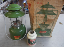 Vintage 1971 Coleman Lantern Green Avocado LP Gas Model 5122-708 Single Mantle picture