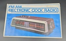 Vintage TG&Y AM/FM Electronic Clock Radio NEW E-4442 RARE MCM  picture
