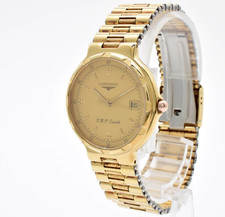 Vintage [EXC+5 /Paper] Longines Conquest 174 4976 Gold Men's Watch JAPAN picture