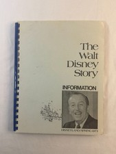 Rare 1973 Walt Disney Story Disneyland Press Information Booklet Tabbed Original picture