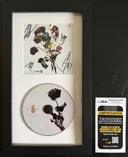 BRENT SMITH +3 SIGNED SHINEDOWN “EI8HT” FRAMED CD FULL BAND JSA COA picture
