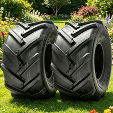 2PC 20x10.00-8 Lawn Mower Tires 20X10-8 20x10x8 Heavy Duty 4PR Tubeless Turf Lug picture