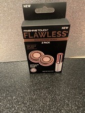 Finishing Touch Flawless, Replacement Heads Only 2 Pk Hair Remover Device NIB picture