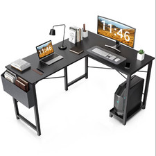 L-Shaped Computer Desk Home Office Corner Gaming PC Table CPU Stand Side Bag picture
