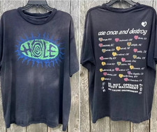Hole Band 1994 Concert Tour 2 Sided Unisex Short Sleeve T shirt - Black Gift for picture