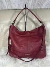 Coach Bag Red 2Way Crossbody Hobo Medium Soft Park 23293  picture