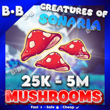 CREATURES OF SONARIA🍄[ 25K - 5M Mushrooms / MUSH]⚡INSTANT DELIVERY・COS⚡ million picture
