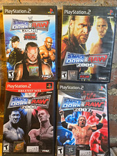 Sony PlayStation 2 WWE SmackDown vs Raw Lot 2006 2007 2008 2009 Manuals picture