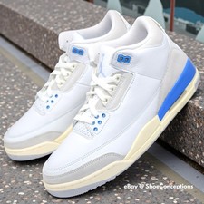 Nike Air Jordan 3 Retro Summit White Hydrogen Blue CT8532-101 Men's Size 10 NEW picture