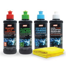 LAUCO 3-Step Auto Paint Correction Compound Kit 8oz Silicone-Free Swirl Remover picture