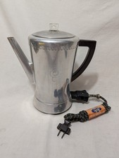 Vtg 1960s West Bend Flavo-Matic 8 Cup Automatic Percolator Electric Coffee Pot picture