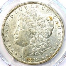 1893-O Morgan Silver Dollar $1 - Certified PCGS AU Details - Rare Date in AU picture