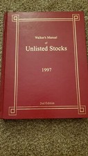 Walker's Manual of Unlisted Stocks 1997 RARE Buffet Munger Value Investing picture