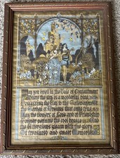 Vintage Vale Of Contentment Framed Print By Rowena Cheney A Buzza Motto 1925 picture
