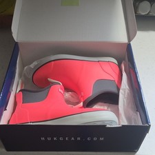 NEW HUK Rogue Wave Women’s Waterproof Deck Boots – Rare Neon Coral – Size 5 picture