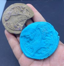 EXTREMELY AMAZING UNKNOWN ERA A WILD ANIMAL TERRACOTTA POTTERY MOLDS EX SPINKS picture