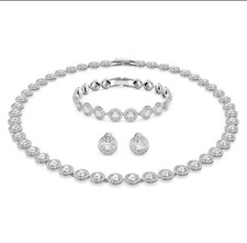 Swarovski Una Angelic Set, Necklace, Earrings & Bracelet, Round Cut 5367853 picture