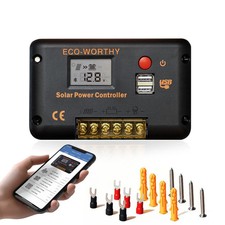 30A Solar Charger Controller Bluetooth,Solar Panel Battery Intelli... picture