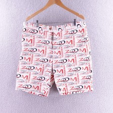 Loudmouth Men Toshiba Zoom Imaging Solutions Golf Shorts White Red Black Size 38 picture