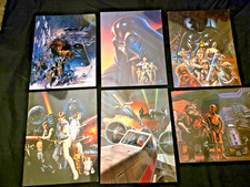 6 LARGE 11x14 VIBRANT NEW VINTAGE 1993 STAR WARS POSTER PORTFOLIO picture